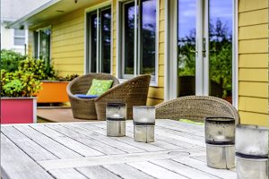 EckFoto Real Estate Photography - Beautiful Home in Arlington, MA Outdoor Patio With Awning