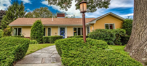 EckFoto Real Estate Photography - Beautiful Home in Arlington, MA Front Entrance